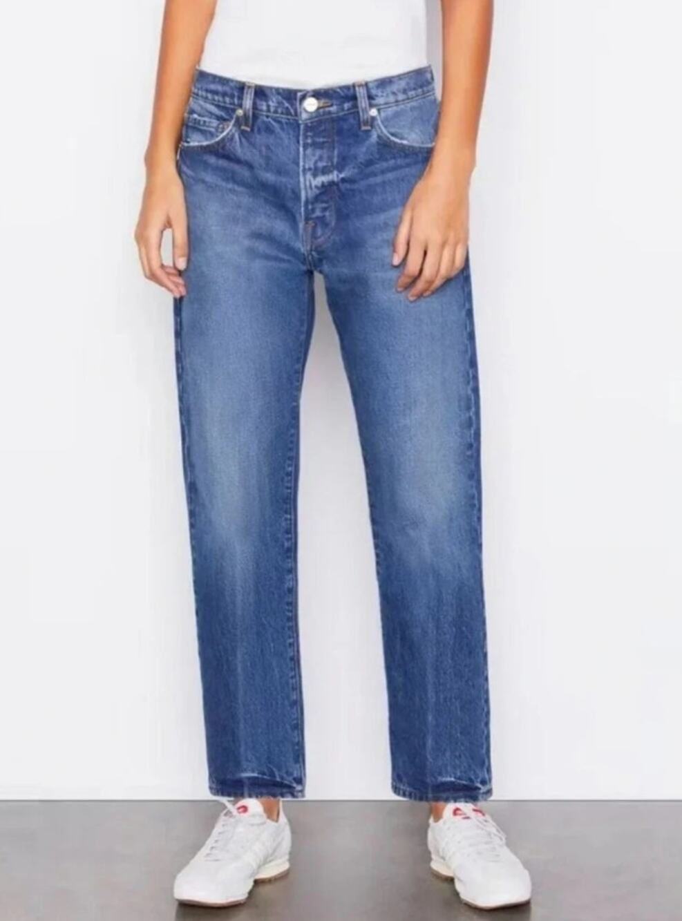 FRAME Le Slouch Jeans Creation Blue Medium Wash Mid Rise Women's 26